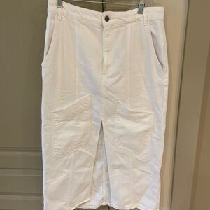 Zara Denim Cargo Skirt